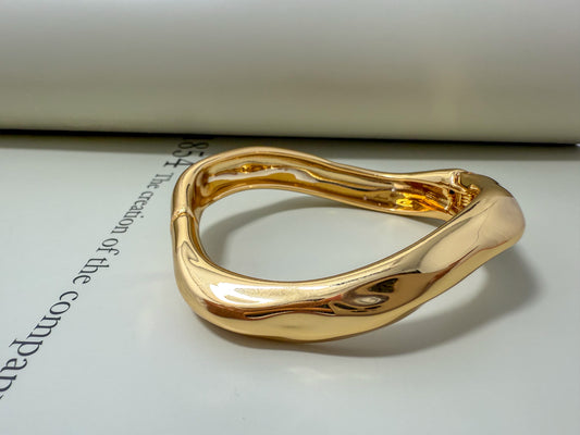 Velani Jewelry Organic Contour Bangle Bracelet