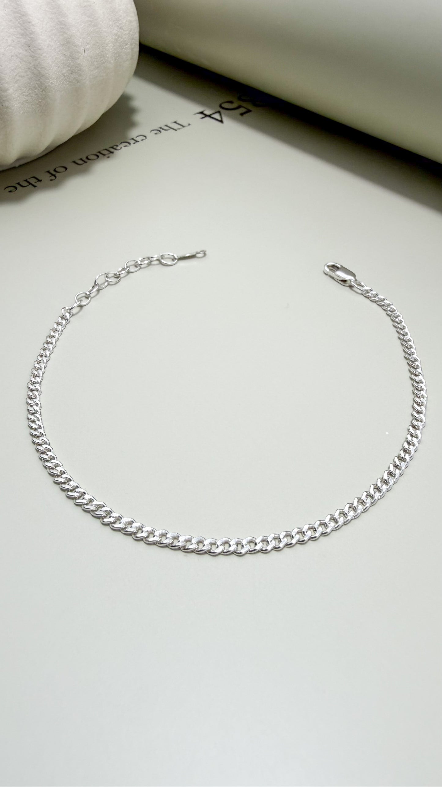 Velani Jewelry Dainty Cuban Bracelet – Sterling Silver