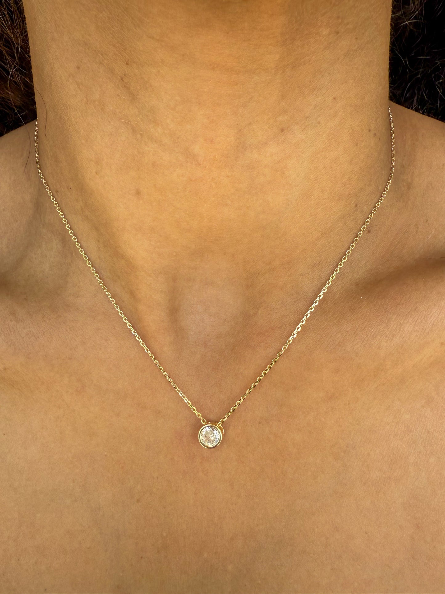 Velani Jewelry Solitaire Diamond Necklace