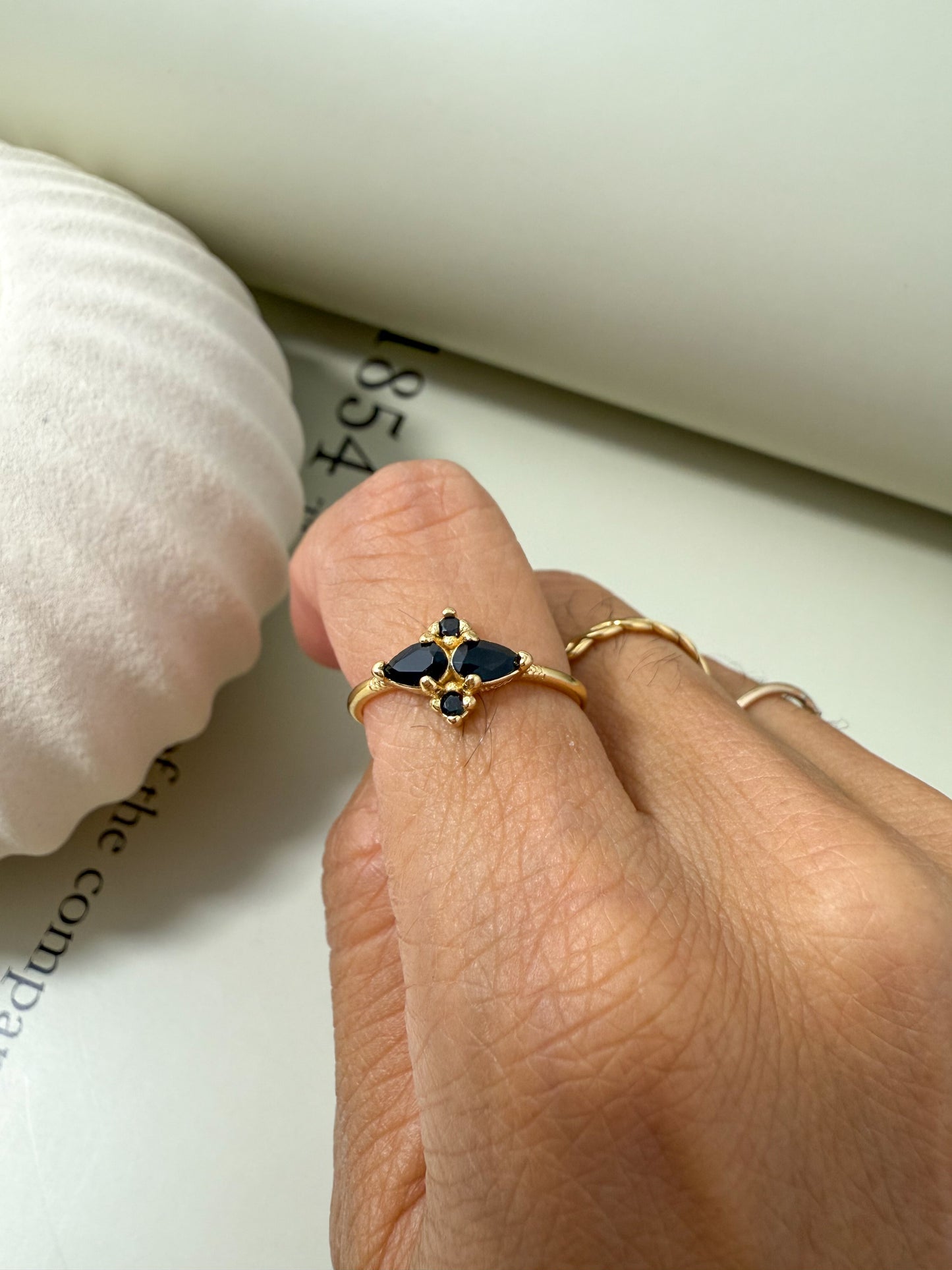 Velani Jewelry Flower Ring with CZ