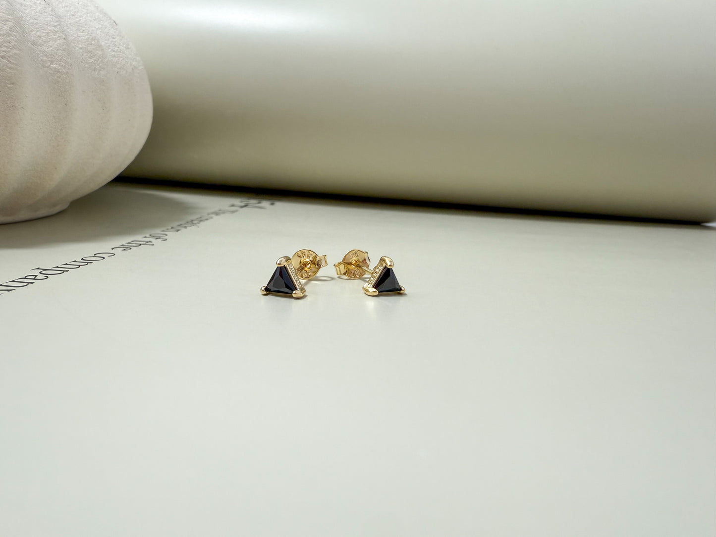 Velani Jewelry Trillion CZ Stud Earrings