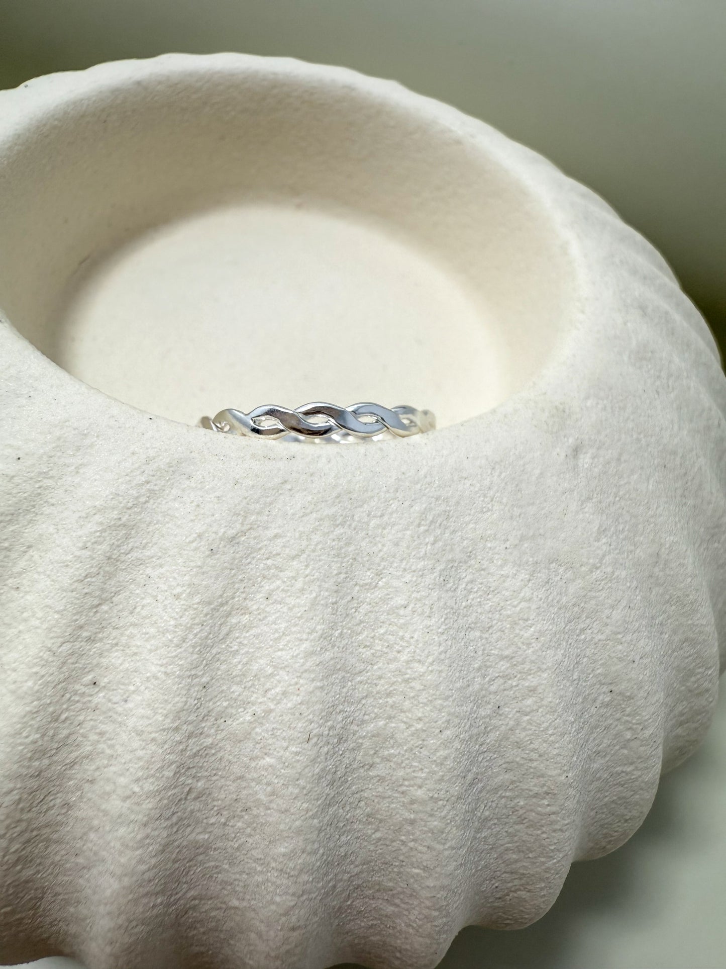 Velani Jewelry Woven Stackable Ring