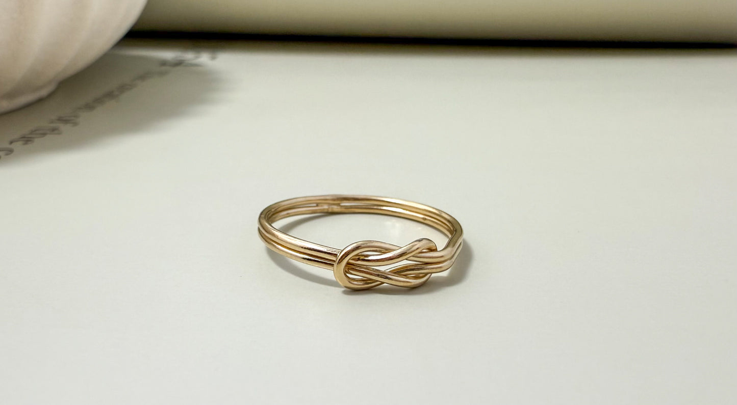 Velani Jewelry Love Knot Gold Filled Ring