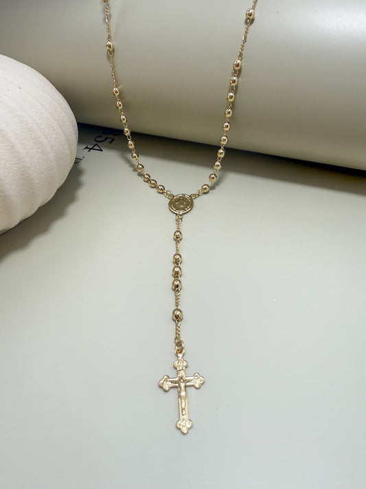 Velani Jewelry Devotion Rosary Necklace