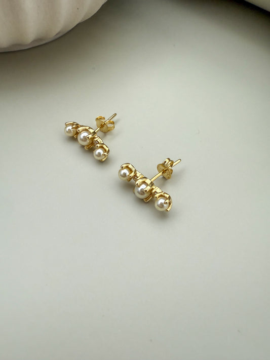 Velani Jewelry Pearl Crawler with CZ