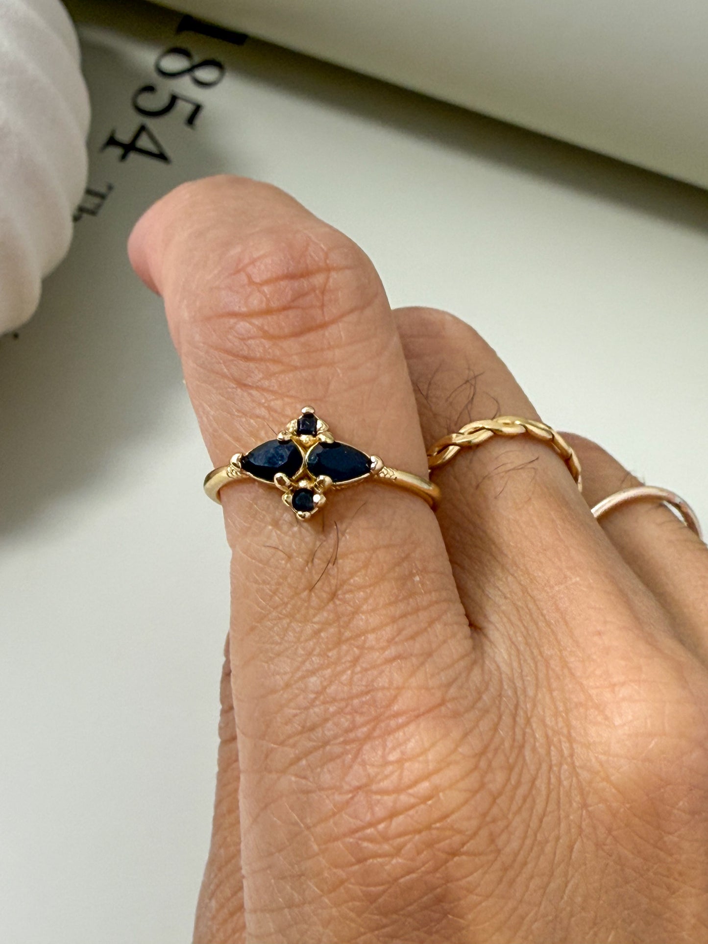 Velani Jewelry Flower Ring with CZ