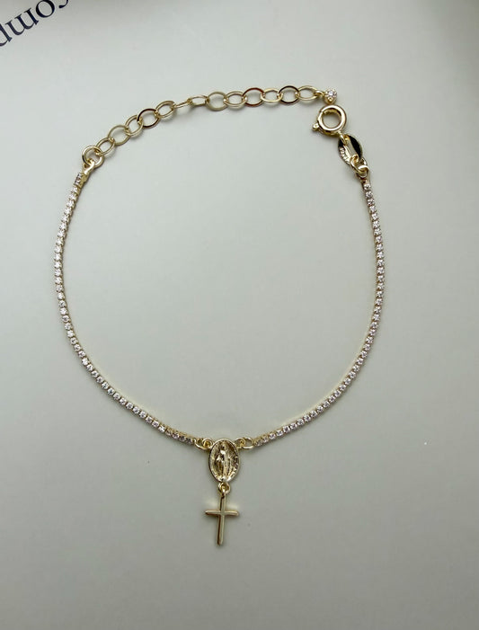 Divina Fine Rosary Bracelet - Velani Jewelry