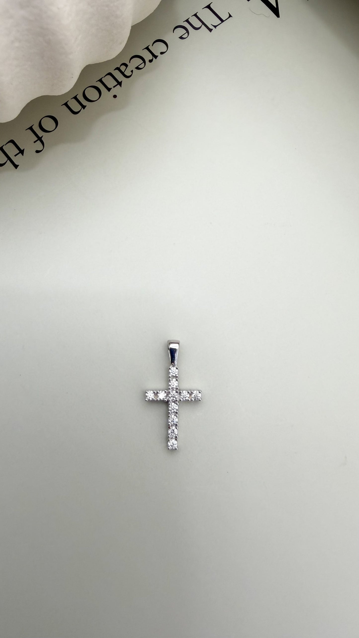 Velani Jewelry Moissanite Cross Pendant - Sterling Silver