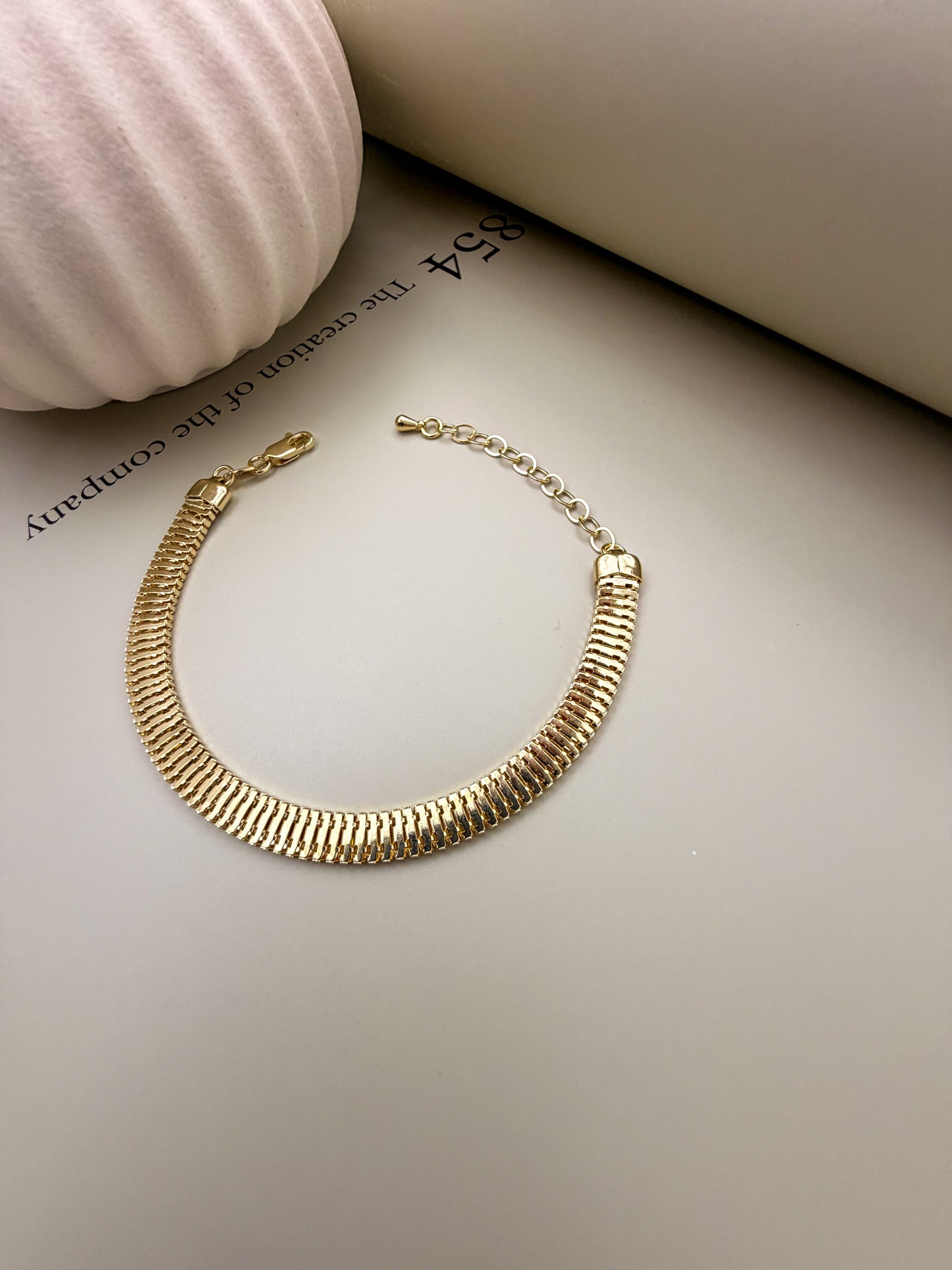 Velani Jewelry Square Snake Chain Bracelet