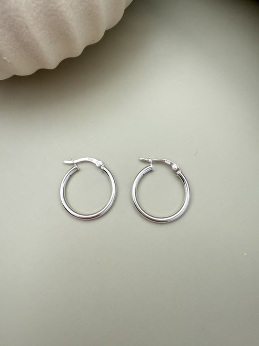 Velani Jewelry Melissa 2mm Hoop Earrings Sterling Silver