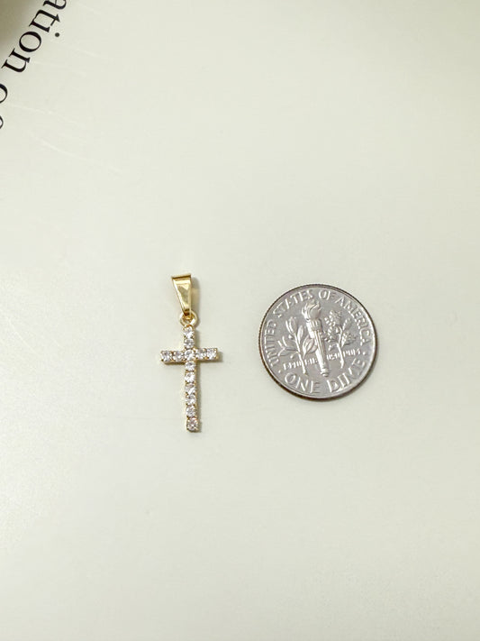 Velani Jewelry Vita Cross Pendant with CZ