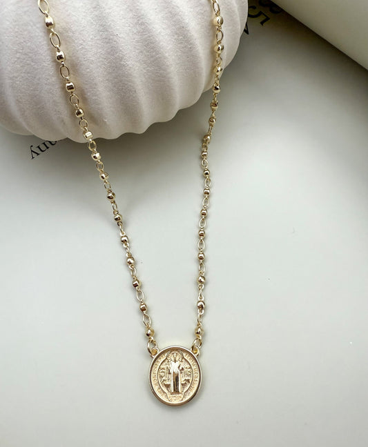 Velani Jewelry Saint Benedict Beaded Necklace