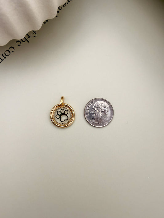 Velani Jewelry Paw Print Medallion Pendant
