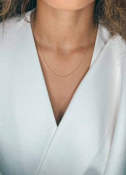 Velani Diamond Cut Beads Necklace