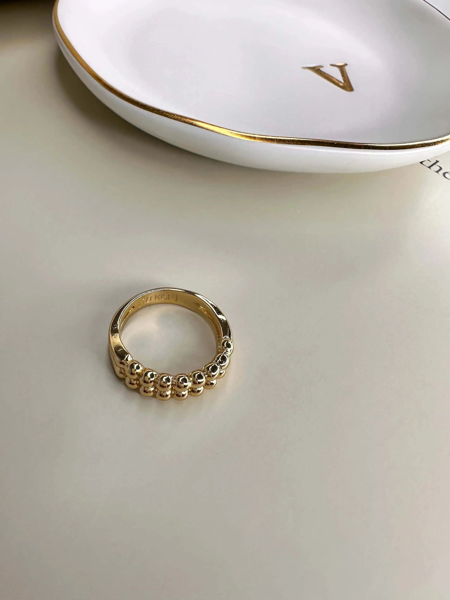 Velani Double Row Beads Ring