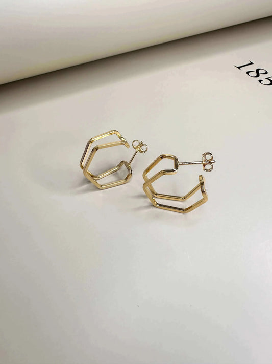 Velani Double Shape Elegance Earrings