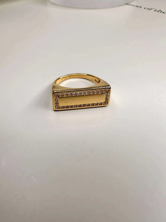 Velani Flat Top Ring with CZ