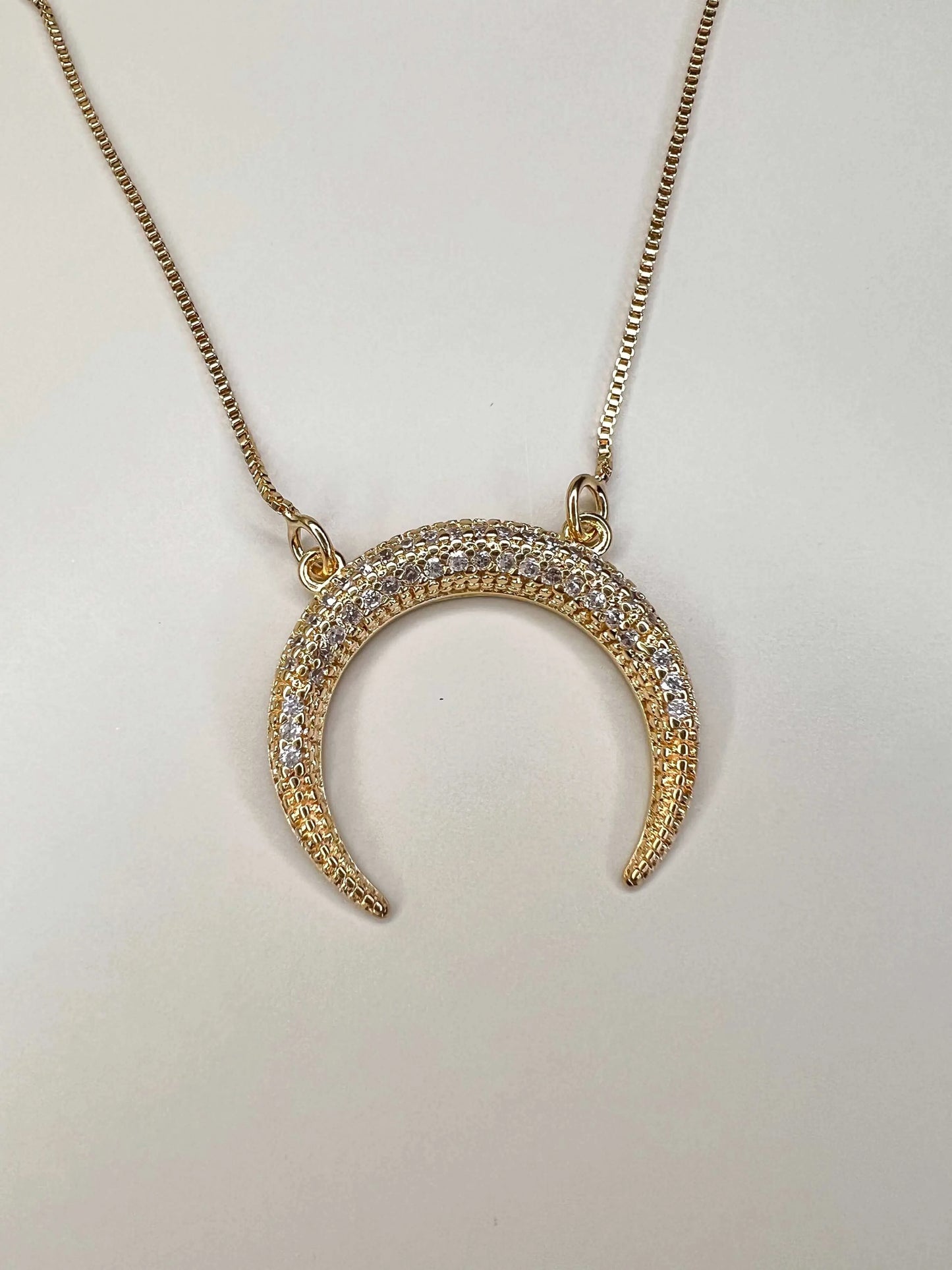 Velani Inverted Crescent Moon Necklace
