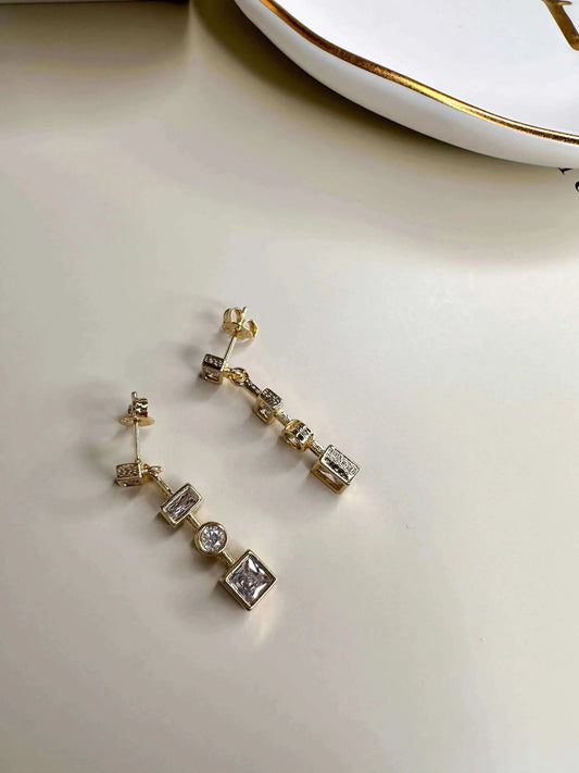 Velani Jewelry 4 CZ Dangling Earring