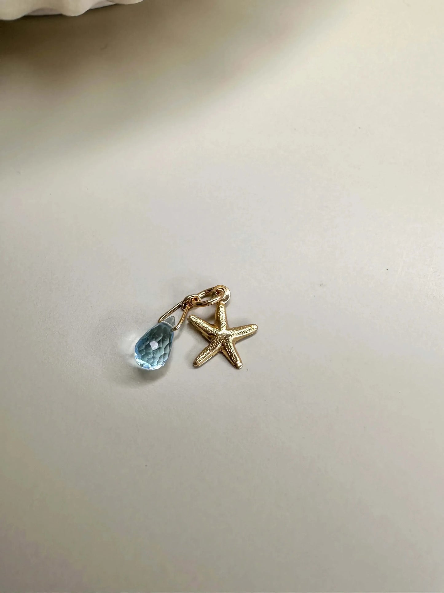 Velani Jewelry Briolette and Starfish Pendant
