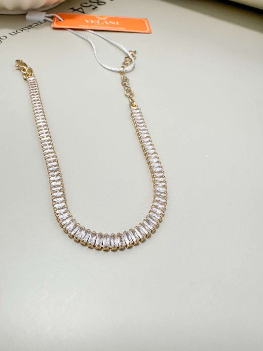 Velani Jewelry Dainty Baguette CZ Bracelet