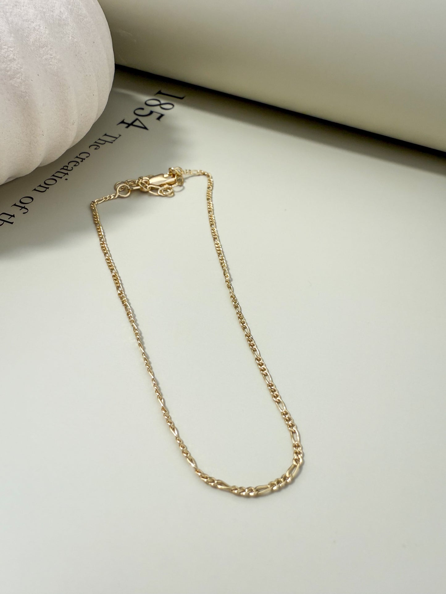 Velani Jewelry Dainty Figaro Anklet