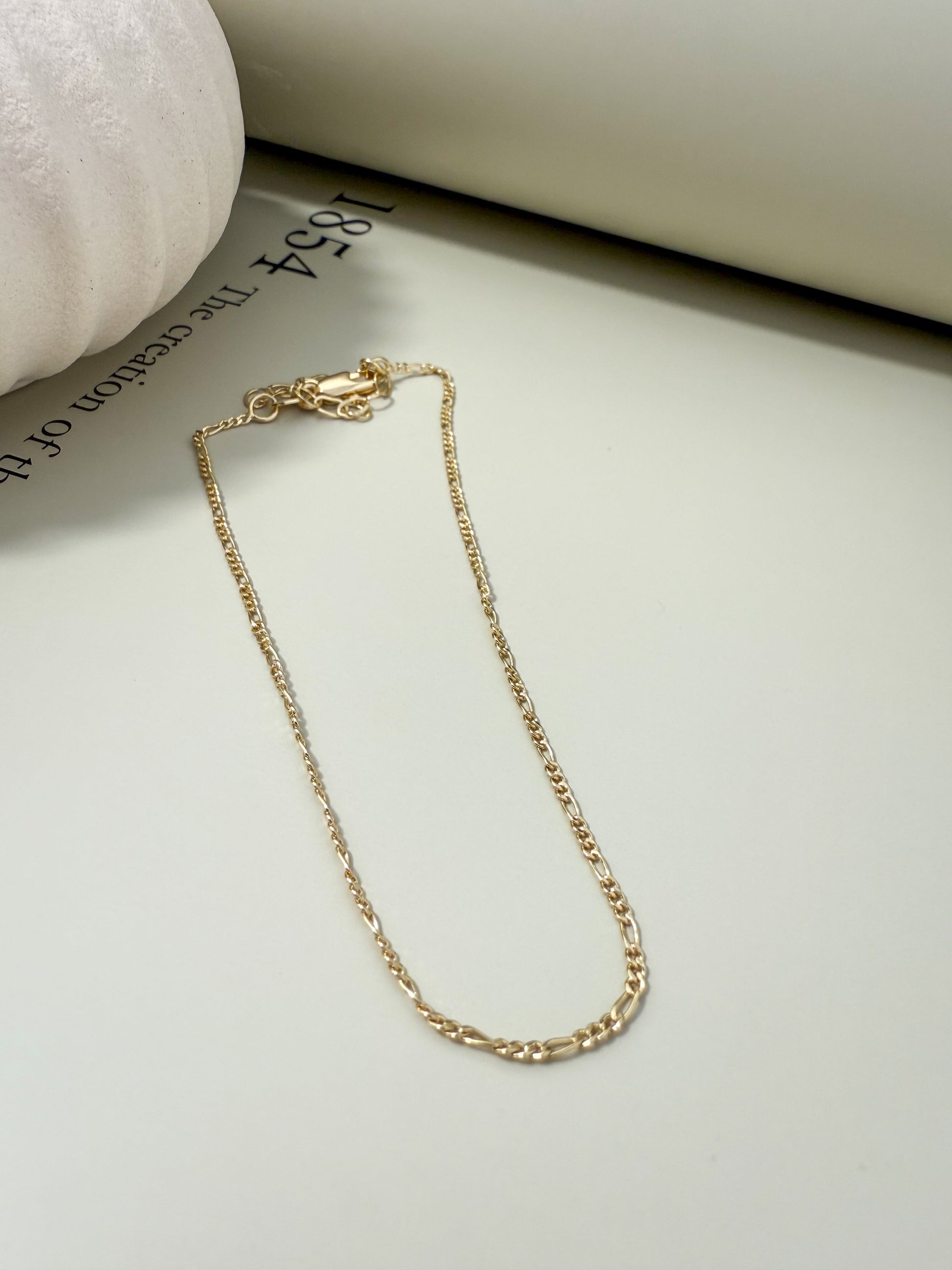 Velani Jewelry Dainty Figaro Anklet