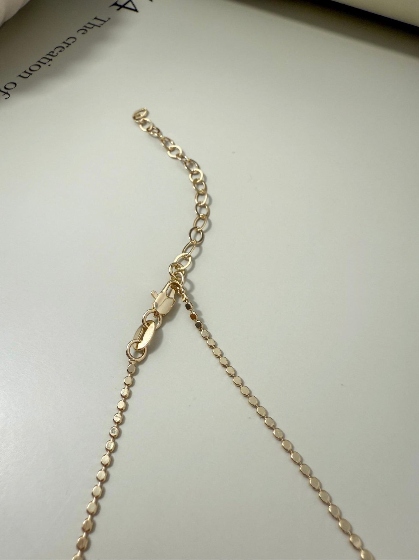 Velani Jewelry Dainty Flat Ball Necklace