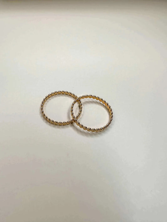 Velani Jewelry Dainty Flat Ball Ring