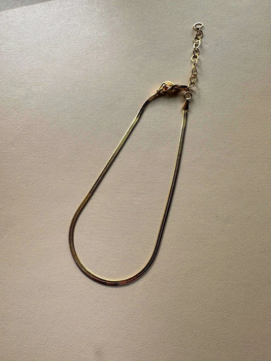 Velani Jewelry Dainty Herringbone Anklet