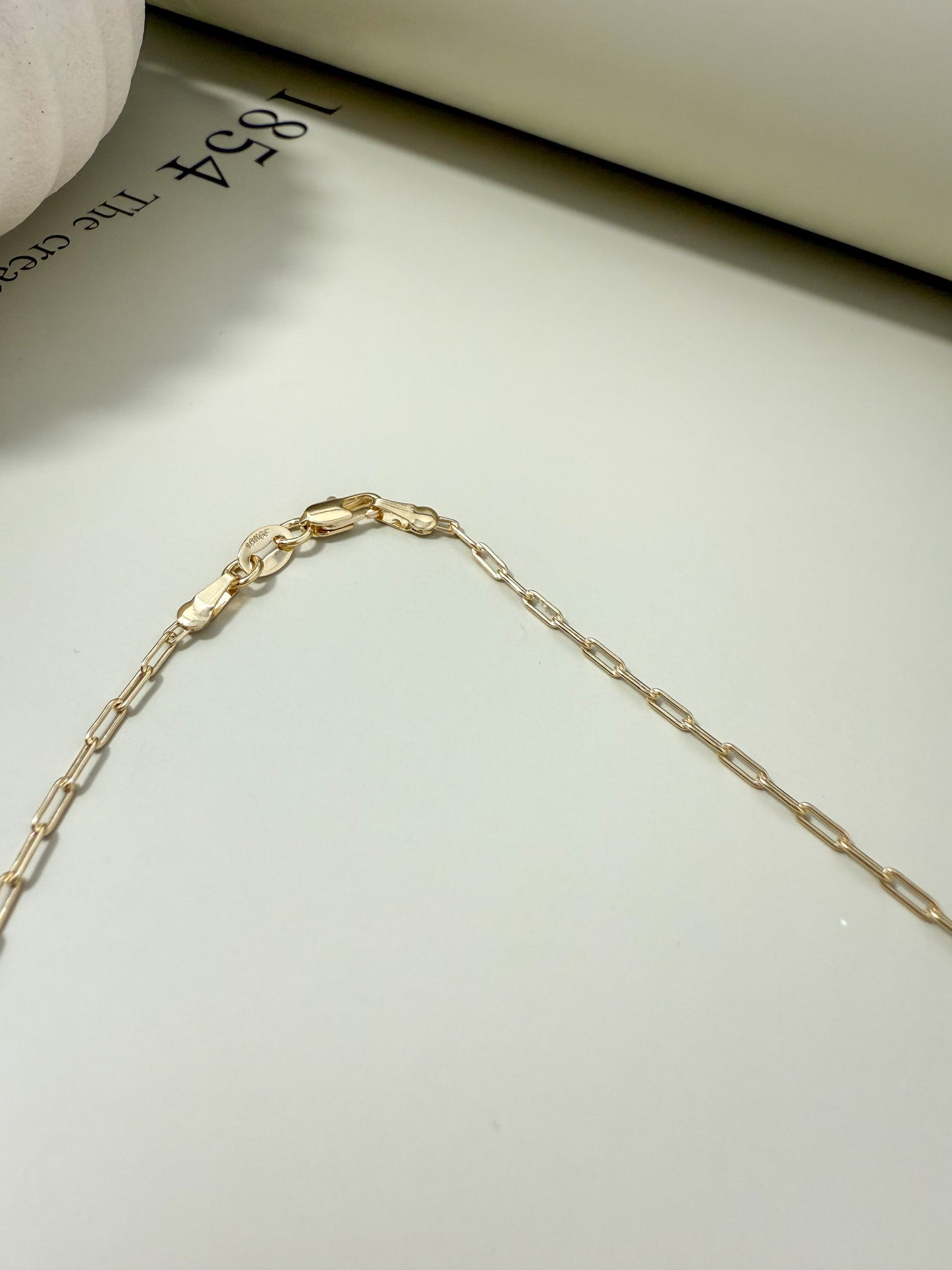 Velani Jewelry Dainty Mini Paperclip Necklace