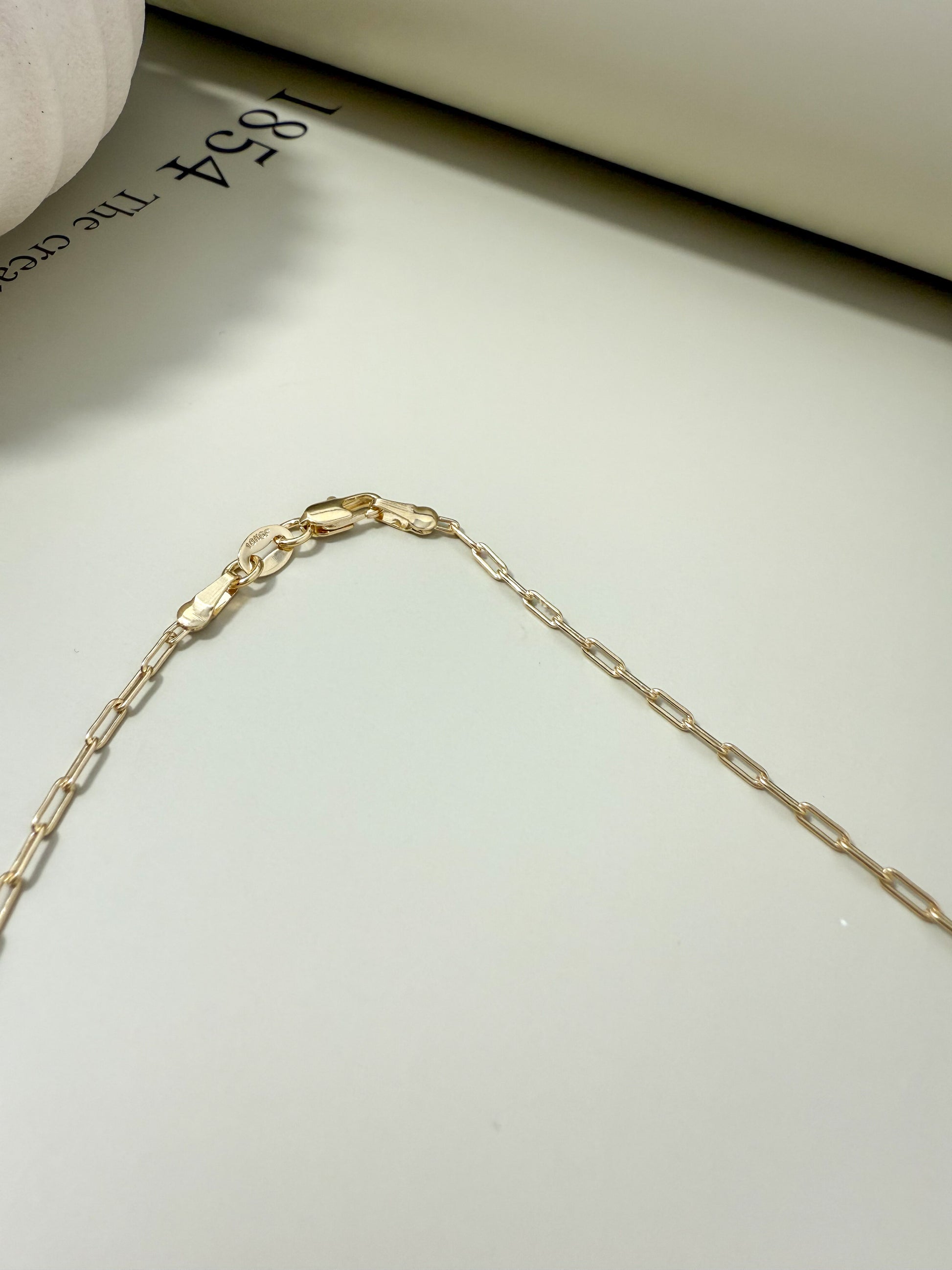 Velani Jewelry Dainty Mini Paperclip Necklace