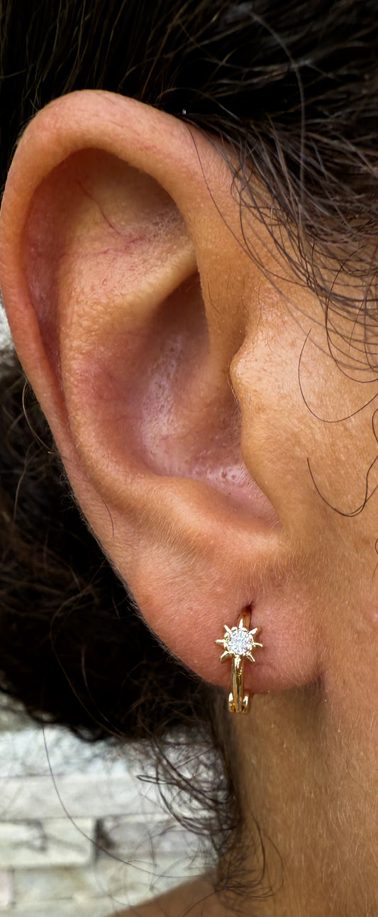 Velani Jewelry Dainty Soleil Clicker Earrings