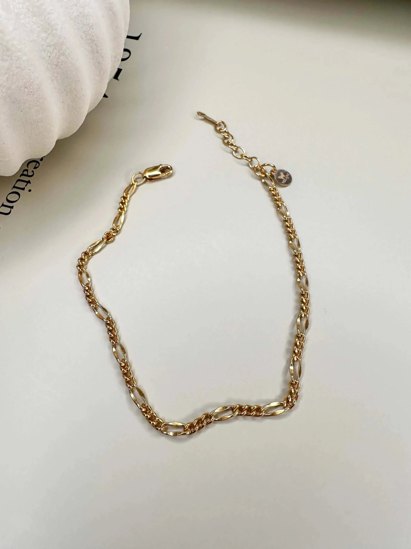 Velani Jewelry Dapped Figaro Bracelet