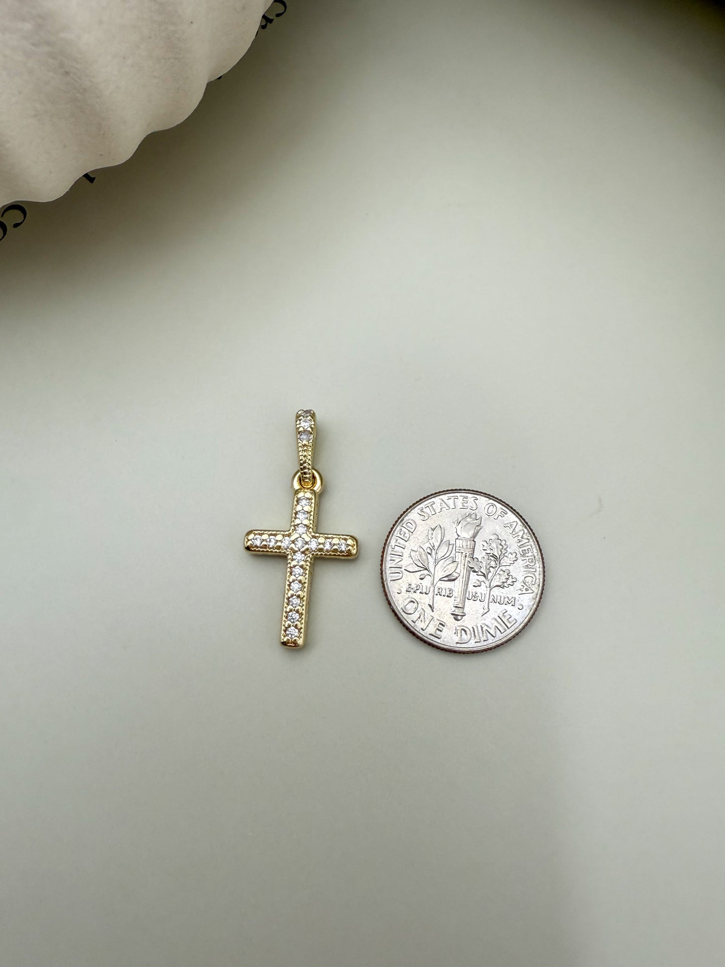 Velani Jewelry Fancy CZ Cross Pendant