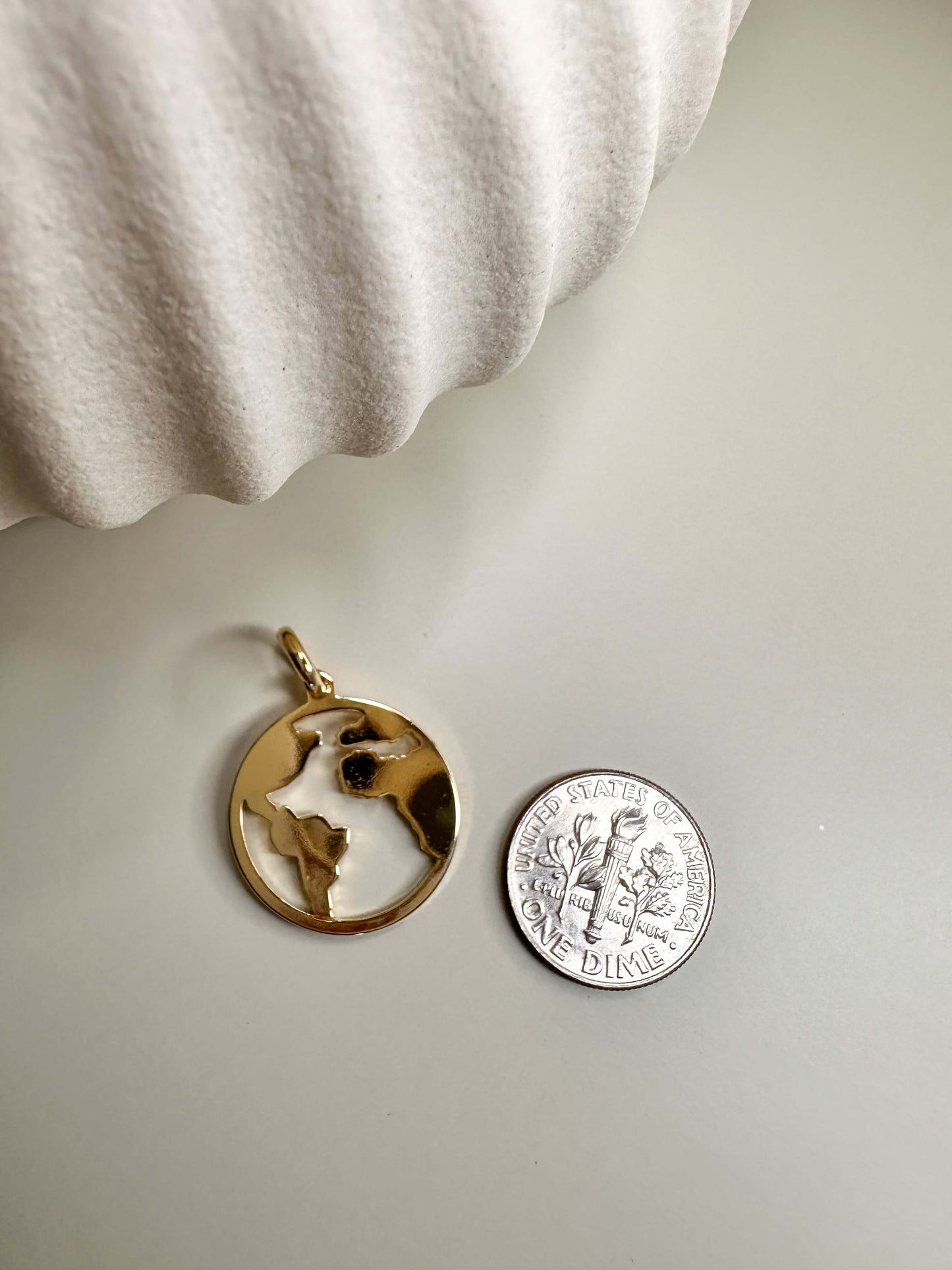 Velani Jewelry Globe Medallion Pendant