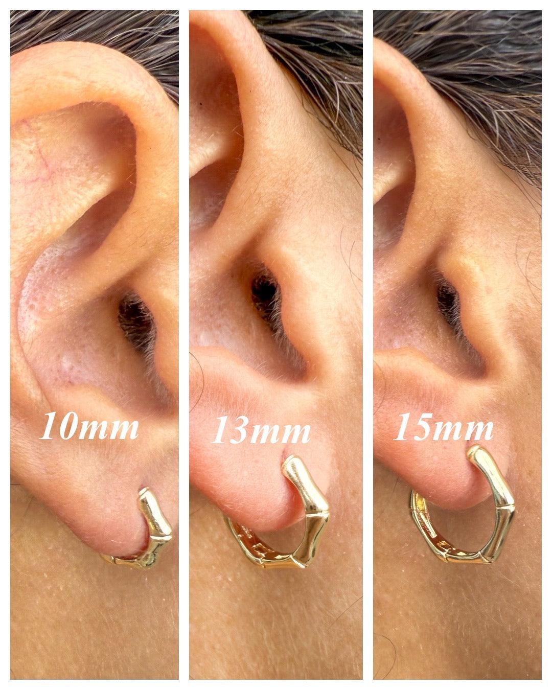 Velani Jewelry Gold Filled Bamboo Hoop