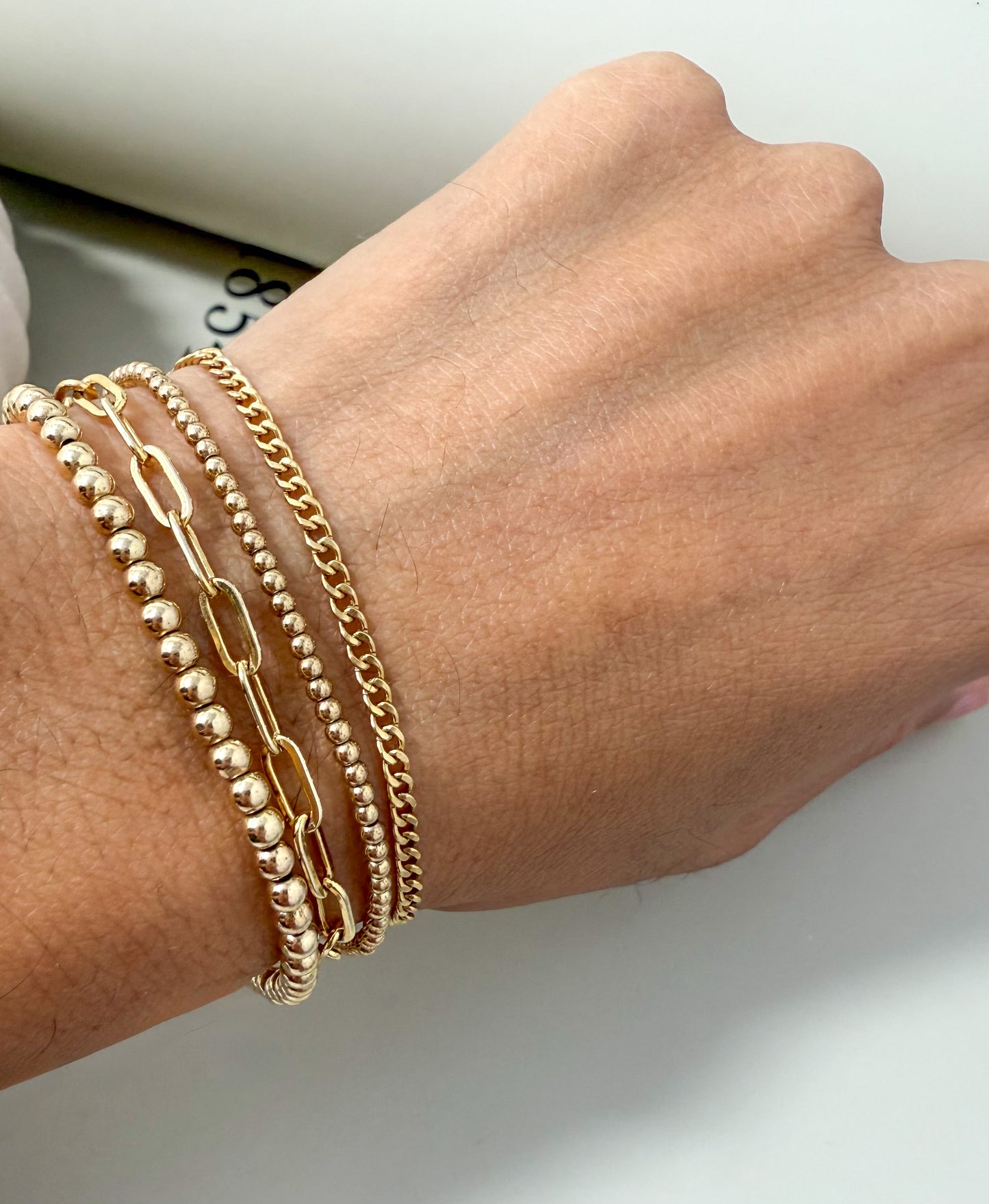 Velani Jewelry Gold Filled Dainty Cuban Bracelet