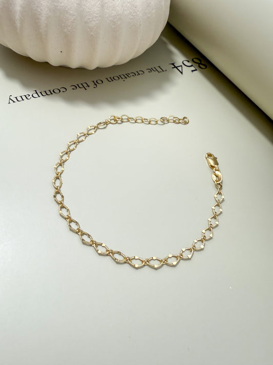 Velani Jewelry Gold Filled Mirrorlink Bracelet