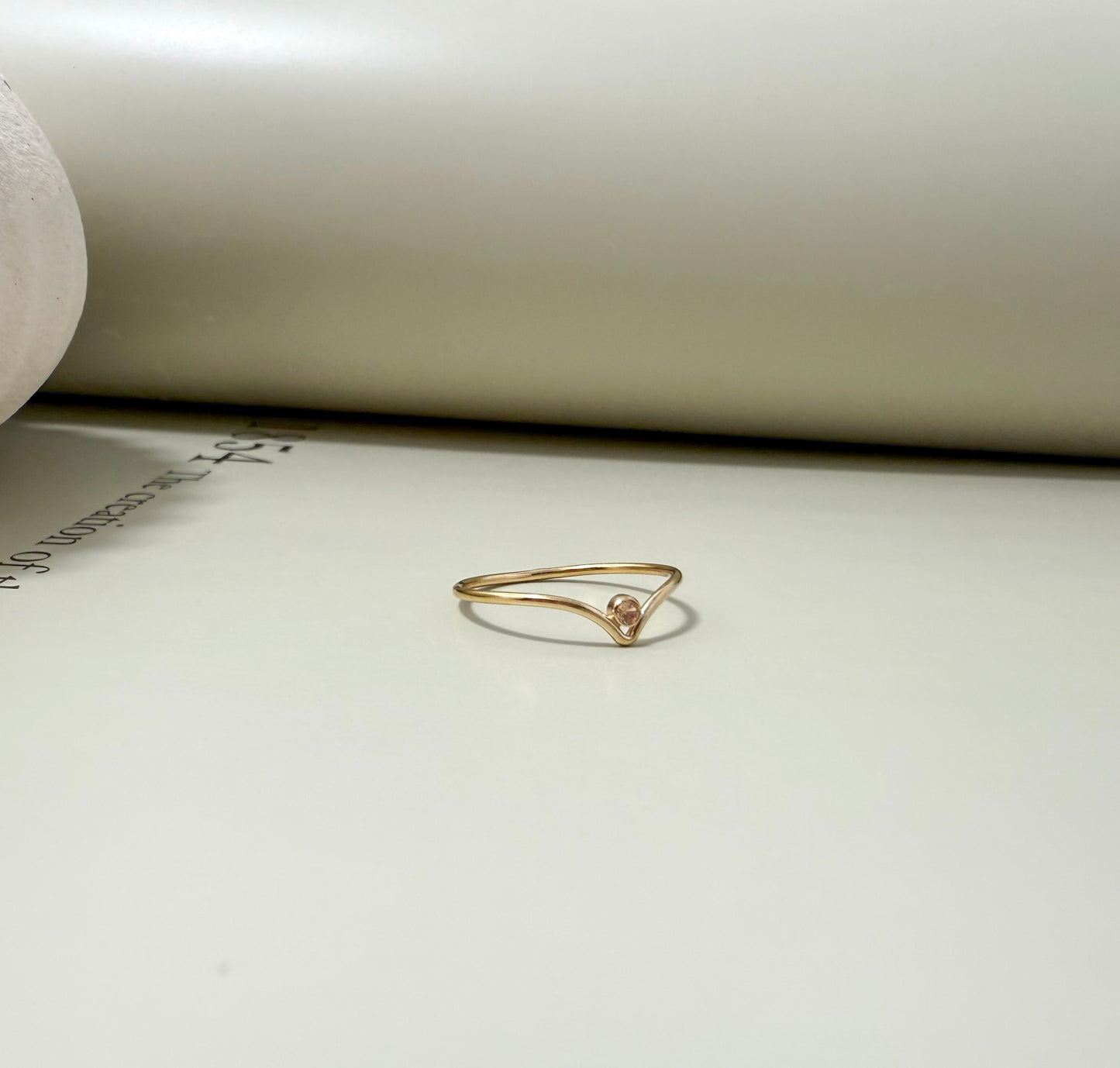 Velani Jewelry Gold Filled Ring With CZ