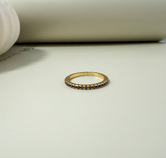 Velani Jewelry Infinity Band Stackable Ring with CZ