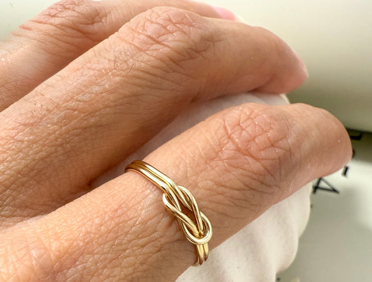 Velani Jewelry Love Knot Gold Filled Ring