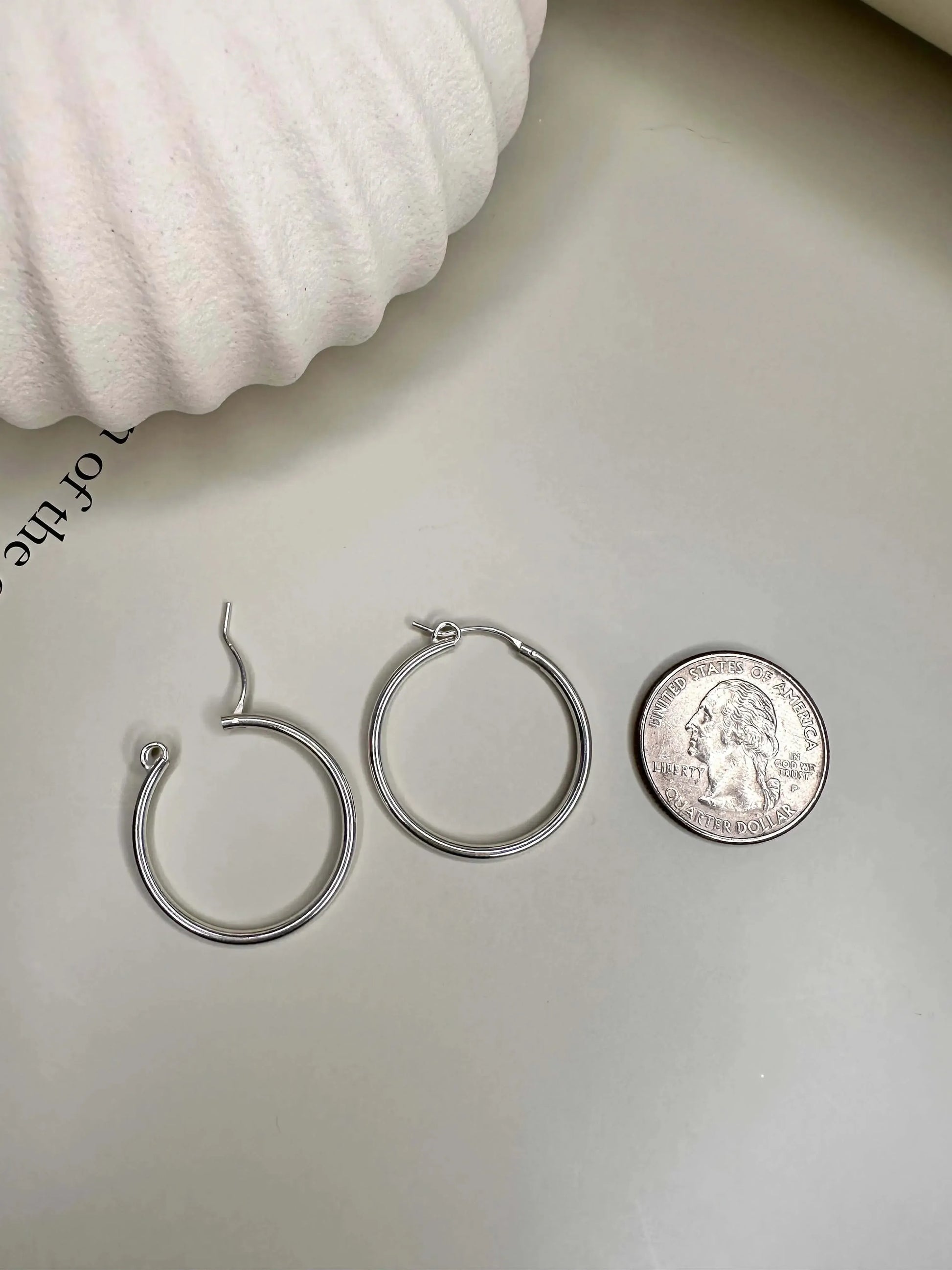 Velani Jewelry Melissa Thick Hoop Sterling Silver