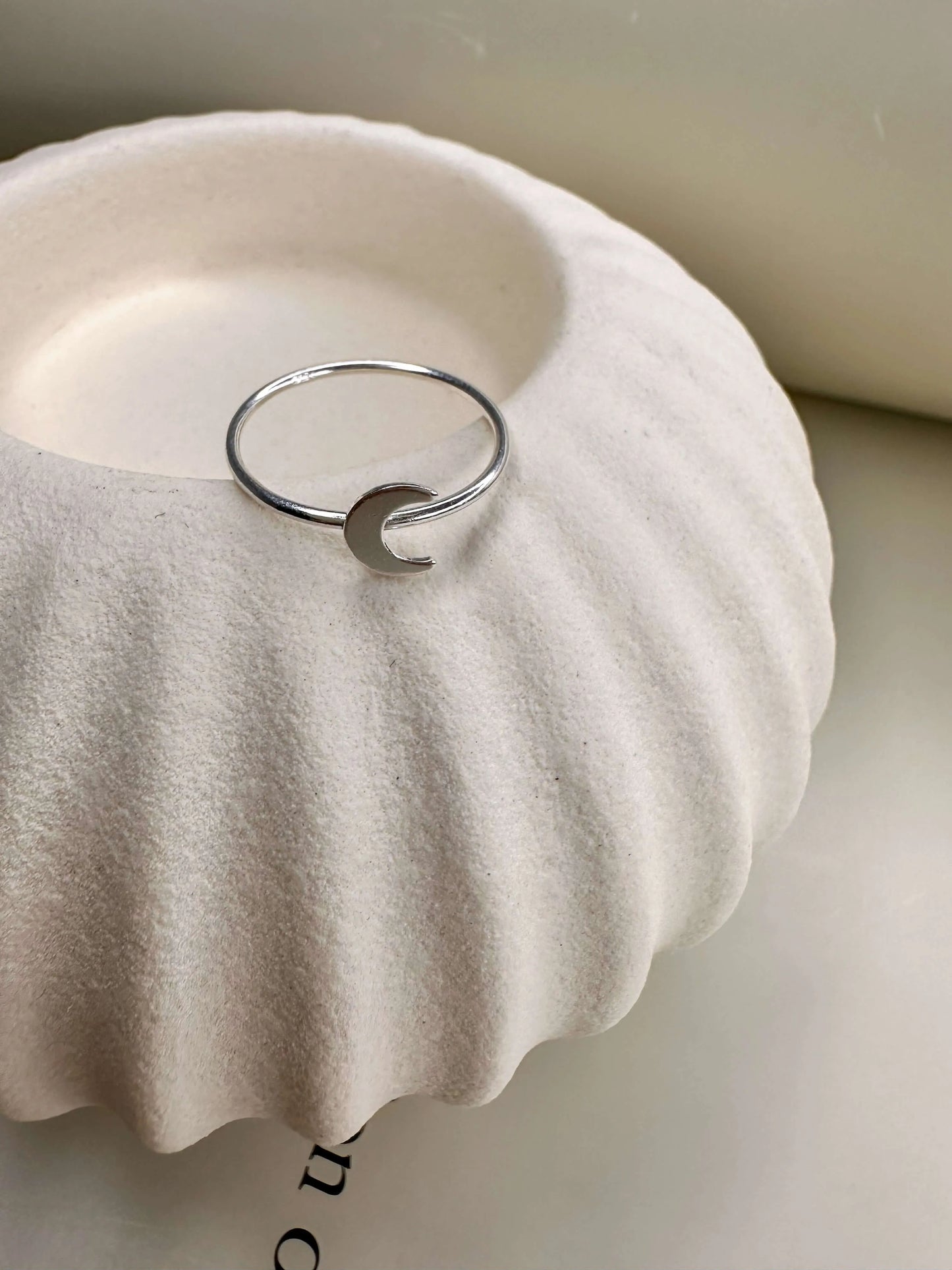 Velani Jewelry Mini Crescent Moon Ring
