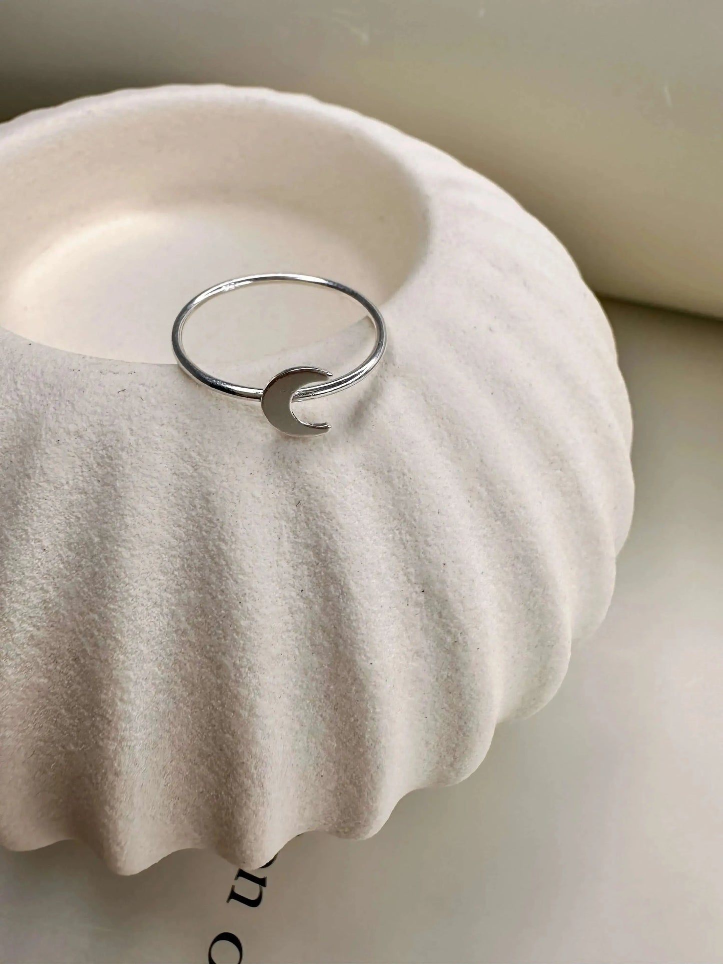 Velani Jewelry Mini Crescent Moon Ring