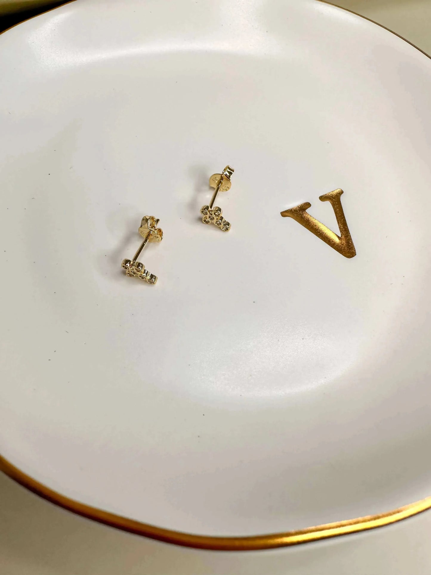 Velani Jewelry Mini Cross Stud Earrings