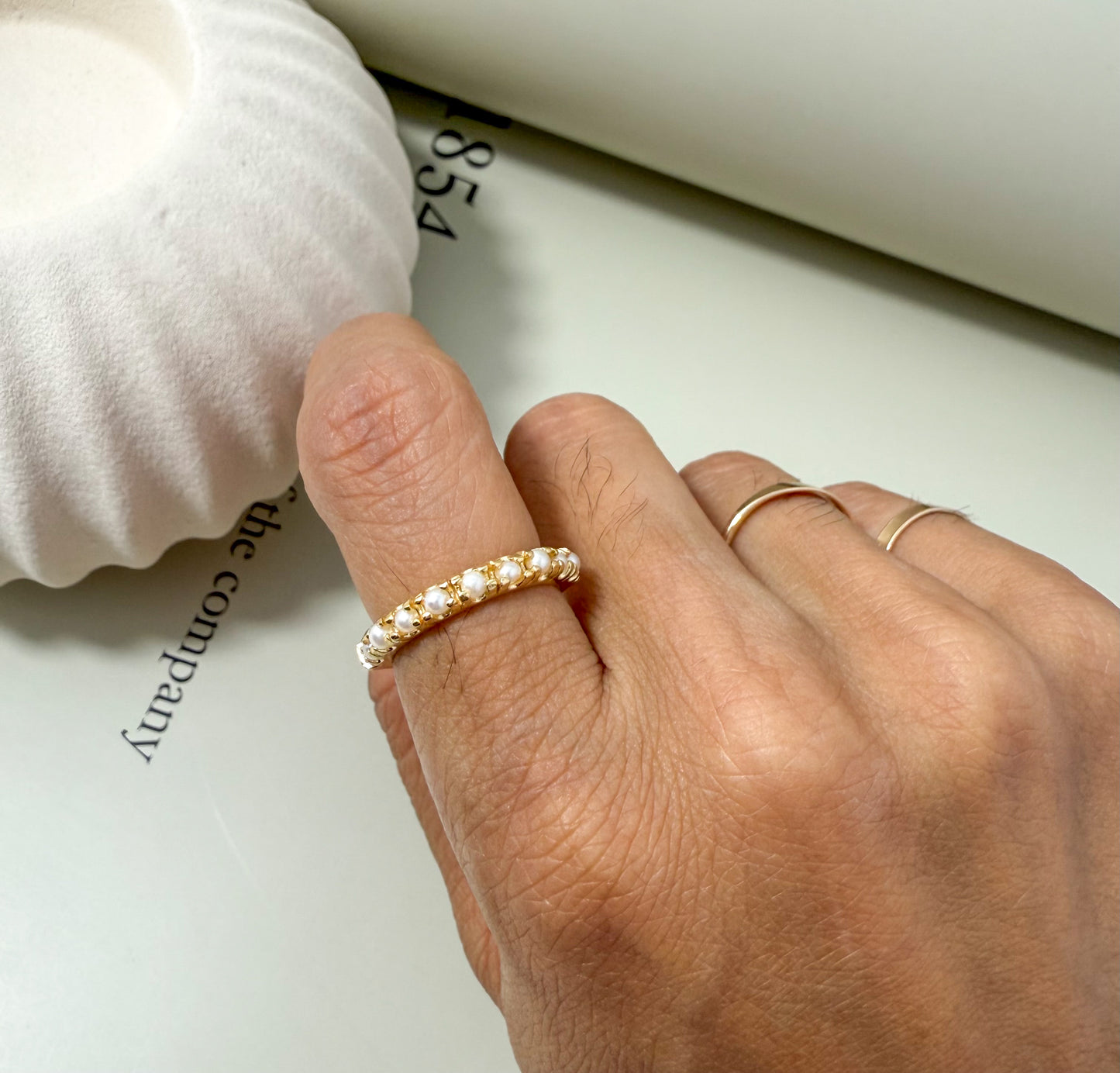 Velani Jewelry Mini Freshwater Pearl Ring