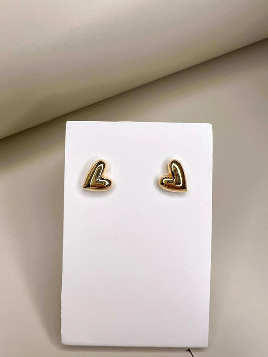 Velani Jewelry My Heart Stud Earrings