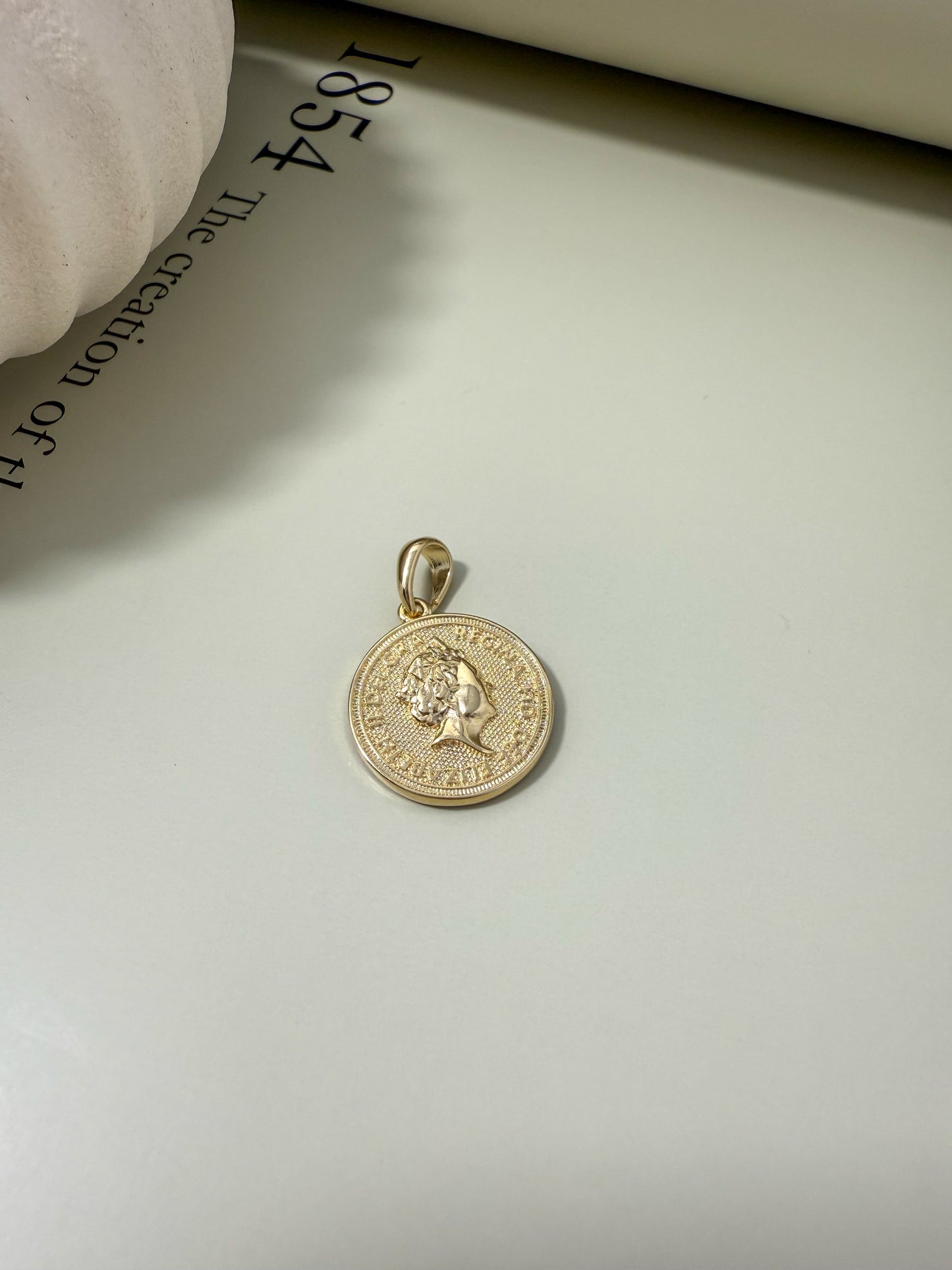Velani Jewelry Queen Elizabeth Coin Pendant