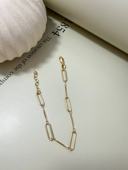 Velani Jewelry Serene Paperclip Link Bracelet